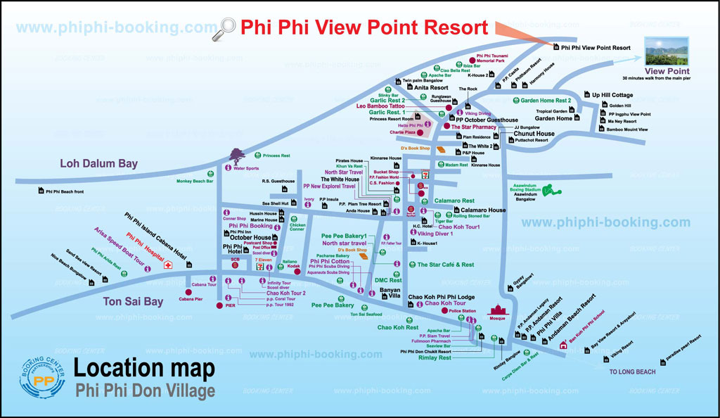 Phi Phi Viewpoint Resort Map